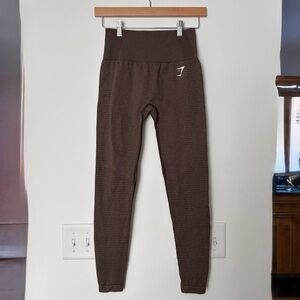 Gymshark Vital Regular Leggings in Penny Brown Marl Size Small